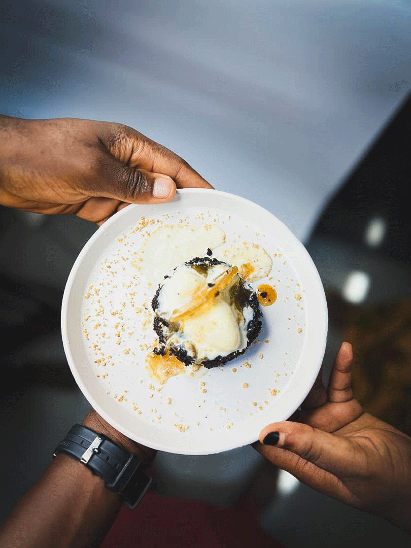 Chef Feesa's seasonal tasting menu featuring gourmet dishes